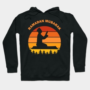 Ramadan Mubarak Ramadan Kareem Man Pray Dawn Dusk Gift Hoodie